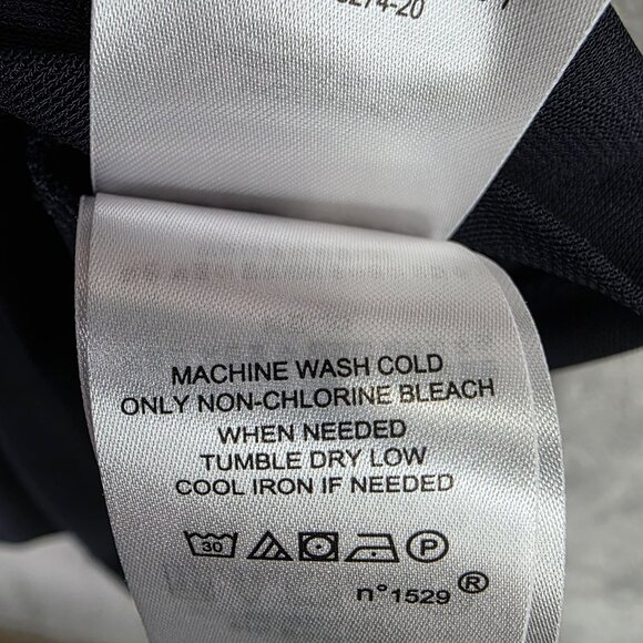 Womens Lauren Ralph Lauren Navy Blue Belted Shirt Dress Button Up Polyester XS - Picture 5 of 9